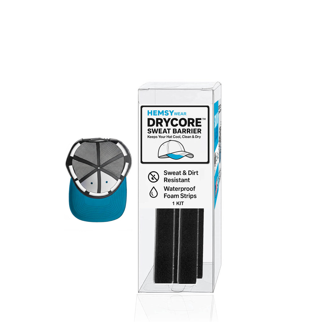 Waterproof hat sweat protector kit preventing stains, odor, and sweat damage
